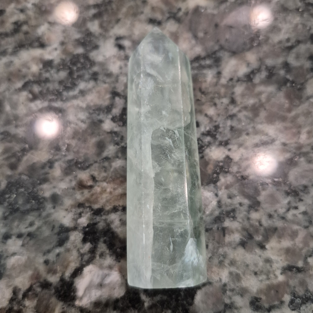 Natural Fluorite Crystal Point Obelisk Tower #L - Picture 6 of 11